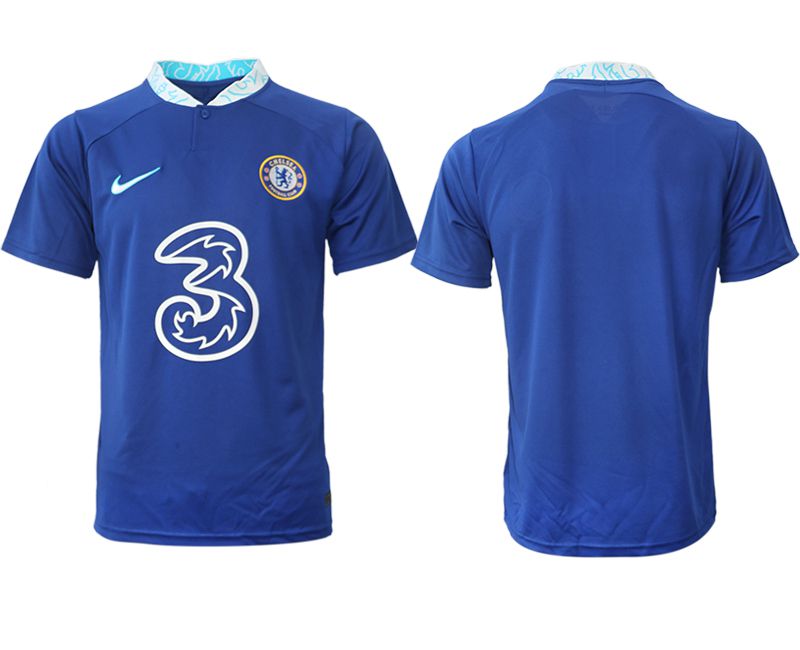 Men 2022-2023 Club Chelsea FC home aaa version blue blank Soccer Jersey->paris st german jersey->Soccer Club Jersey